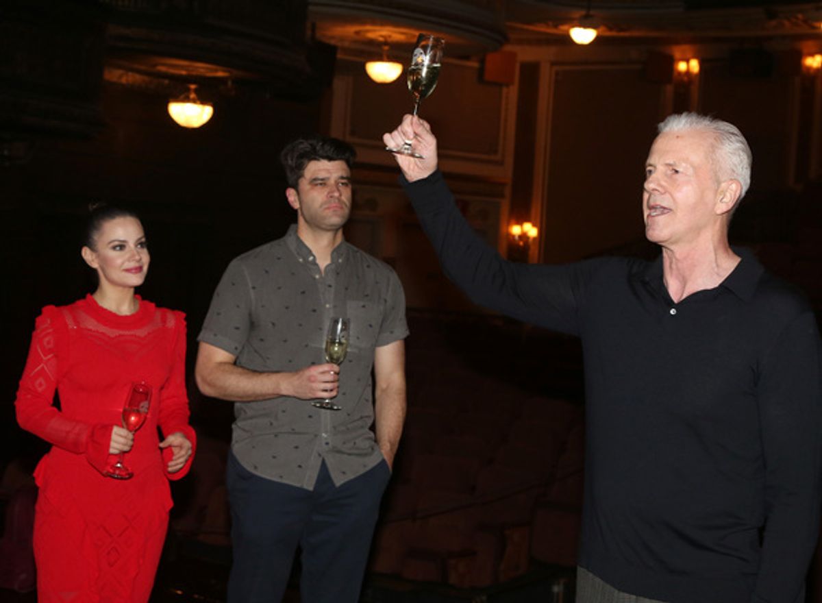 Meghan Picerno, Ben Crawford and Musical Supervisor David Caddick  at 