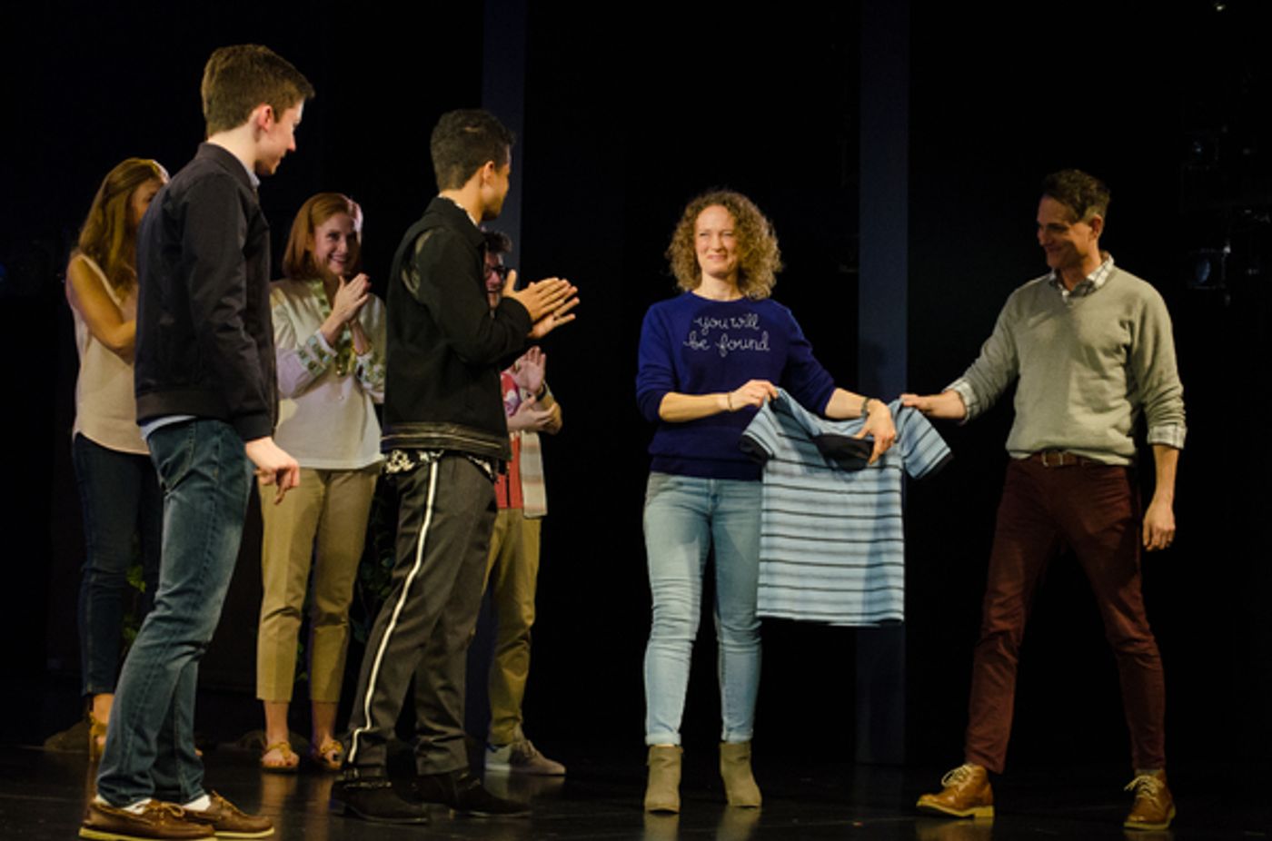 Photo Coverage: Andrew Barth Feldman and Alex Boniello Take Final Bows in DEAR EVAN HANSEN  Image