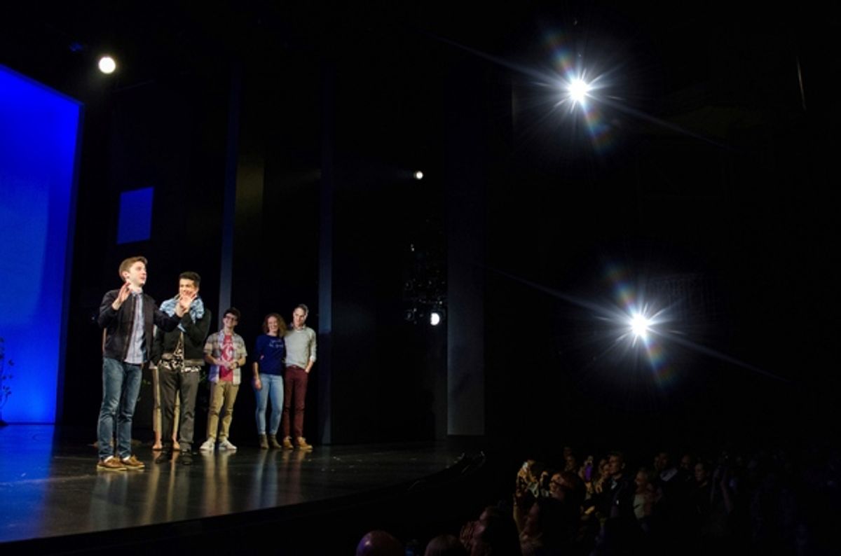 Andrew Barth Feldman and Jordan Fisher at 