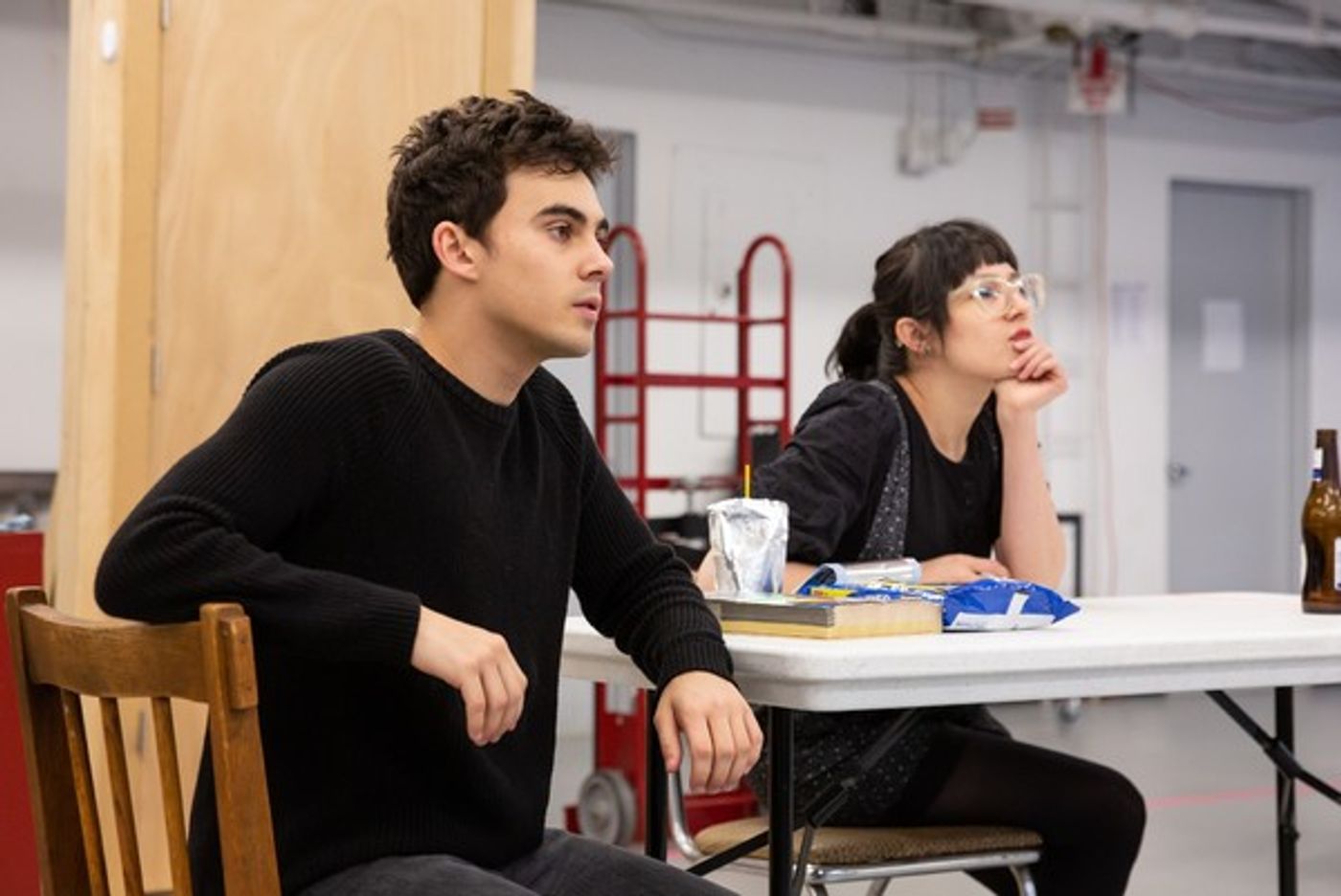 Photo Flash: Check Out Rehearsal Photos From Roundabout's 72 MILES TO GO...  Image