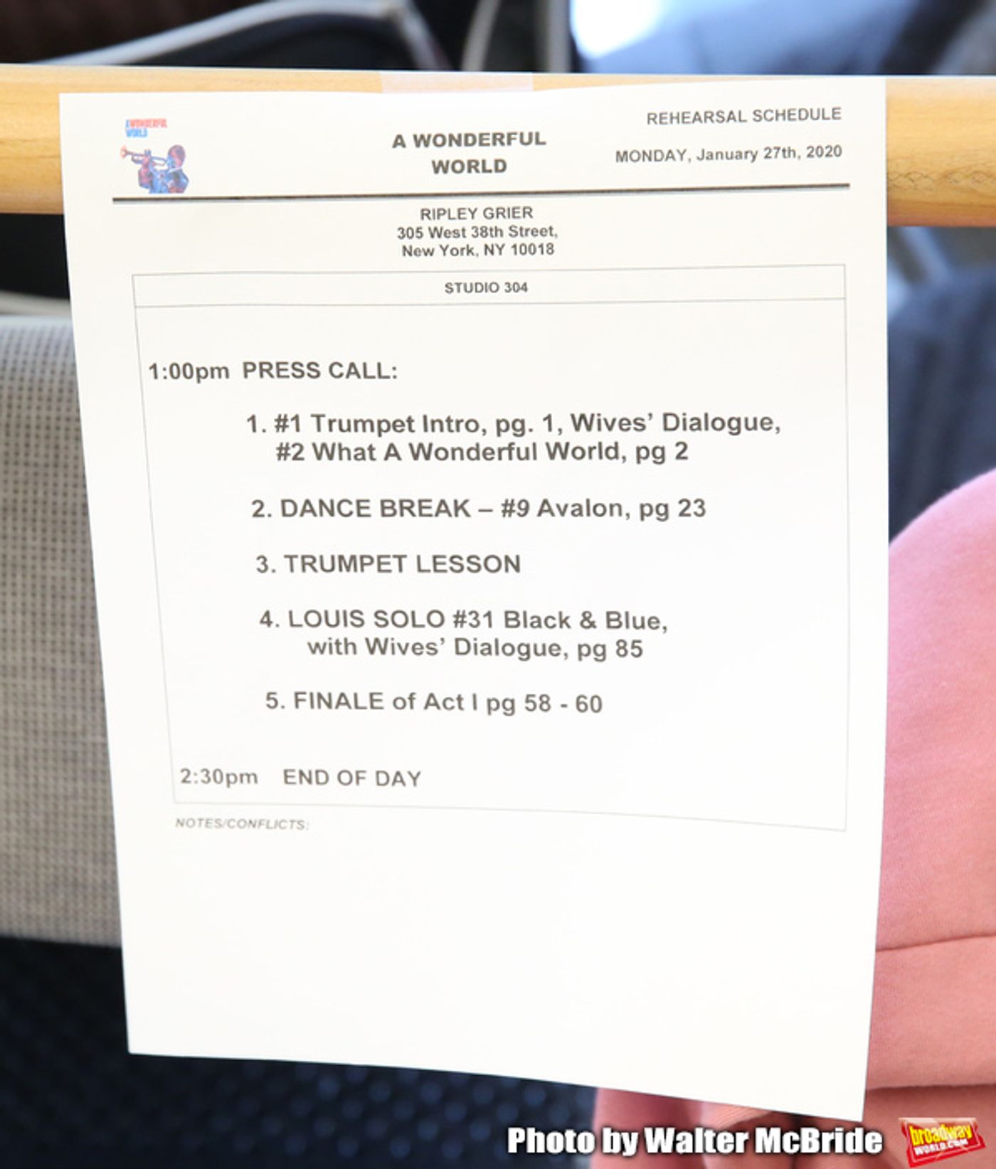 Photo Coverage: Get a First Look at A WONDERFUL WORLD Rehearsal Photos  Image