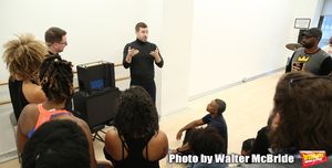 Adam Koch with cast & creative team @ BroadwayWorld Adam Koch with cast & creative team Photo