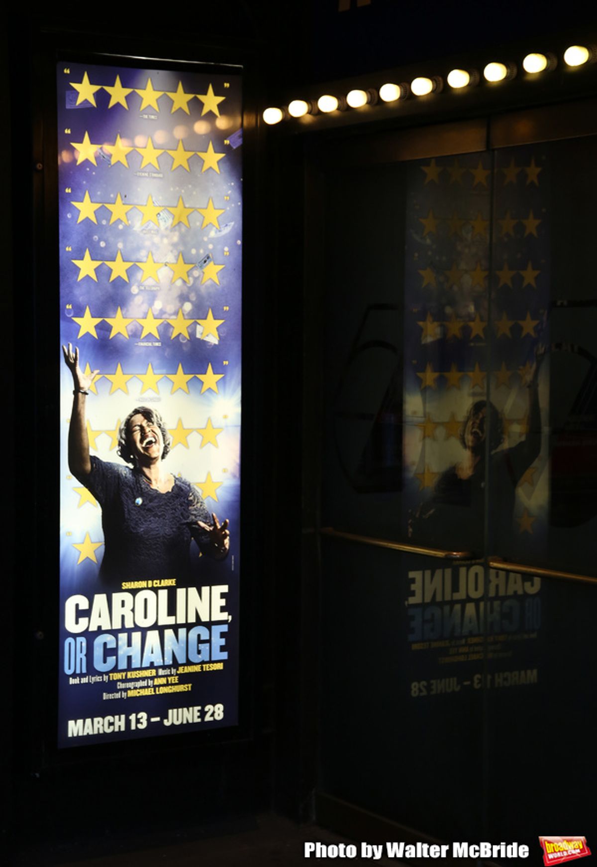 Theatre Marquee unveiling  for the  Roundabout Theatre Company's revival of the Tony Kushner-Jeanine Tesori musical 'Caroline or Change' at Studio 54 on January 24, 2020 in New York City.  at 
