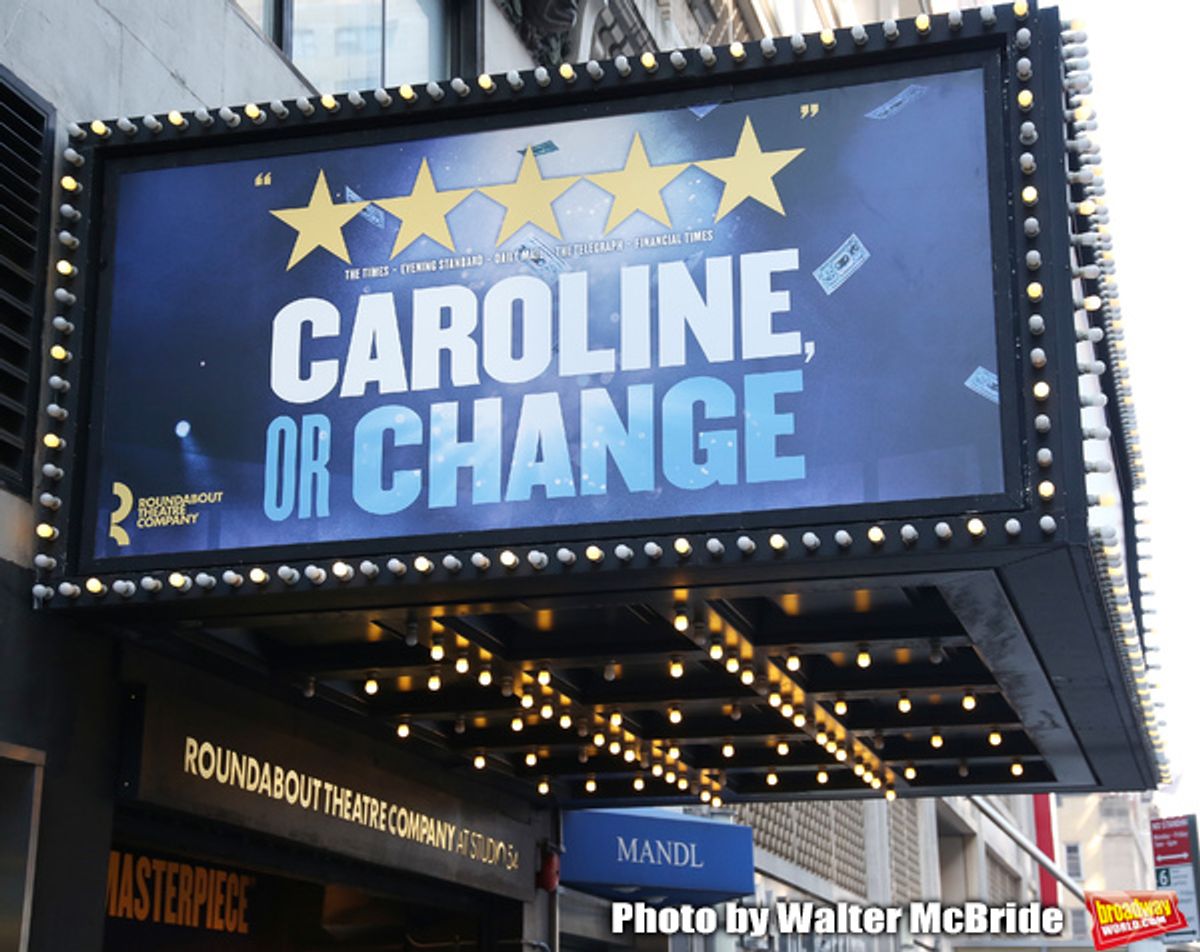 Theatre Marquee unveiling  for the  Roundabout Theatre Company's revival of the Tony Kushner-Jeanine Tesori musical 'Caroline or Change' at Studio 54 on January 24, 2020 in New York City.  at 