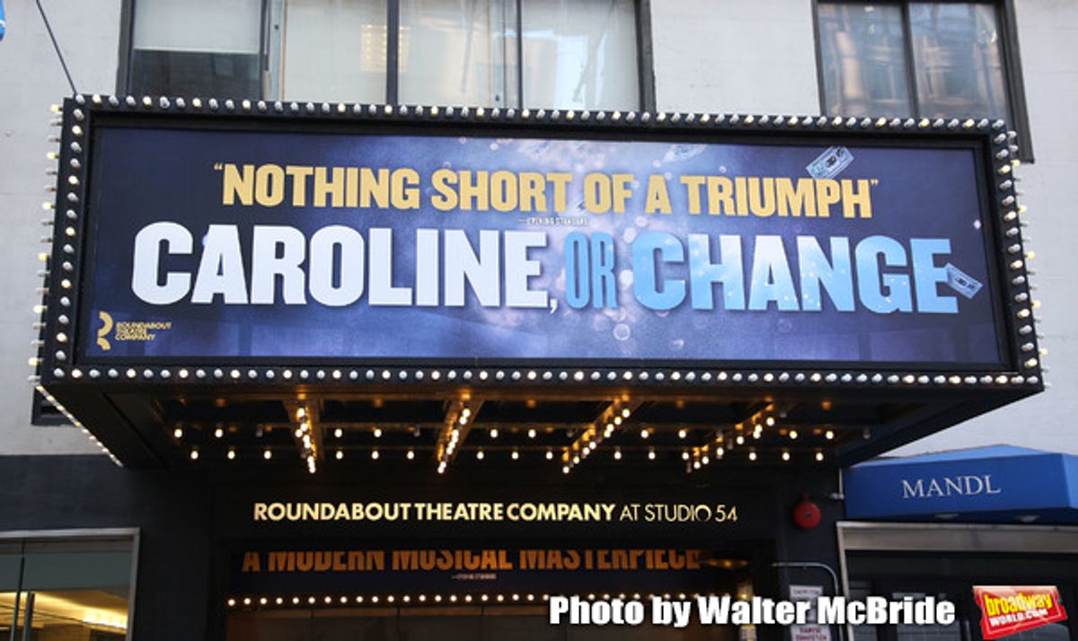 Theatre Marquee unveiling  for the  Roundabout Theatre Company's revival of the Tony Kushner-Jeanine Tesori musical 'Caroline or Change' at Studio 54 on January 24, 2020 in New York City.  at 