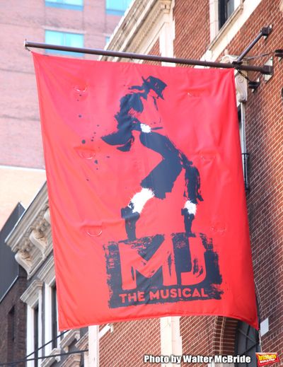 Theatre Marquee unveiling  for  "MJ The Musical" starring Ephraim Sykes at the Neil s Photo