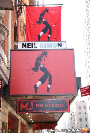 Theatre Marquee unveiling  for  "MJ The Musical" starring Ephraim Sykes at the Neil s Photo