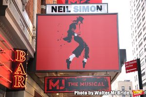 Theatre Marquee unveiling  for  "MJ The Musical" starring Ephraim Sykes at the Neil s Photo