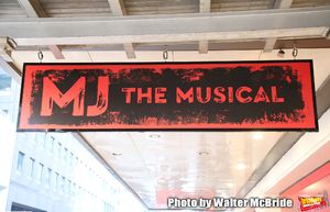 Theatre Marquee unveiling  for  "MJ The Musical" starring Ephraim Sykes at the Neil s Photo