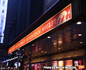 Theatre Marquee unveiling  for  "Who's Afraid of Virginia Woolf?" Starring Laurie Met Photo