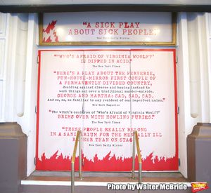 Theatre Marquee unveiling  for  "Who's Afraid of Virginia Woolf?" Starring Laurie Met Photo