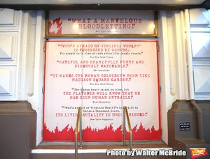 Theatre Marquee unveiling  for  "Who's Afraid of Virginia Woolf?" Starring Laurie Met Photo