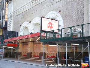 Theatre Marquee unveiling  for  "Who's Afraid of Virginia Woolf?" Starring Laurie Met Photo