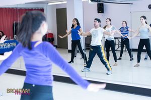Tommy Bracco and Broadway Workshop Students Photo