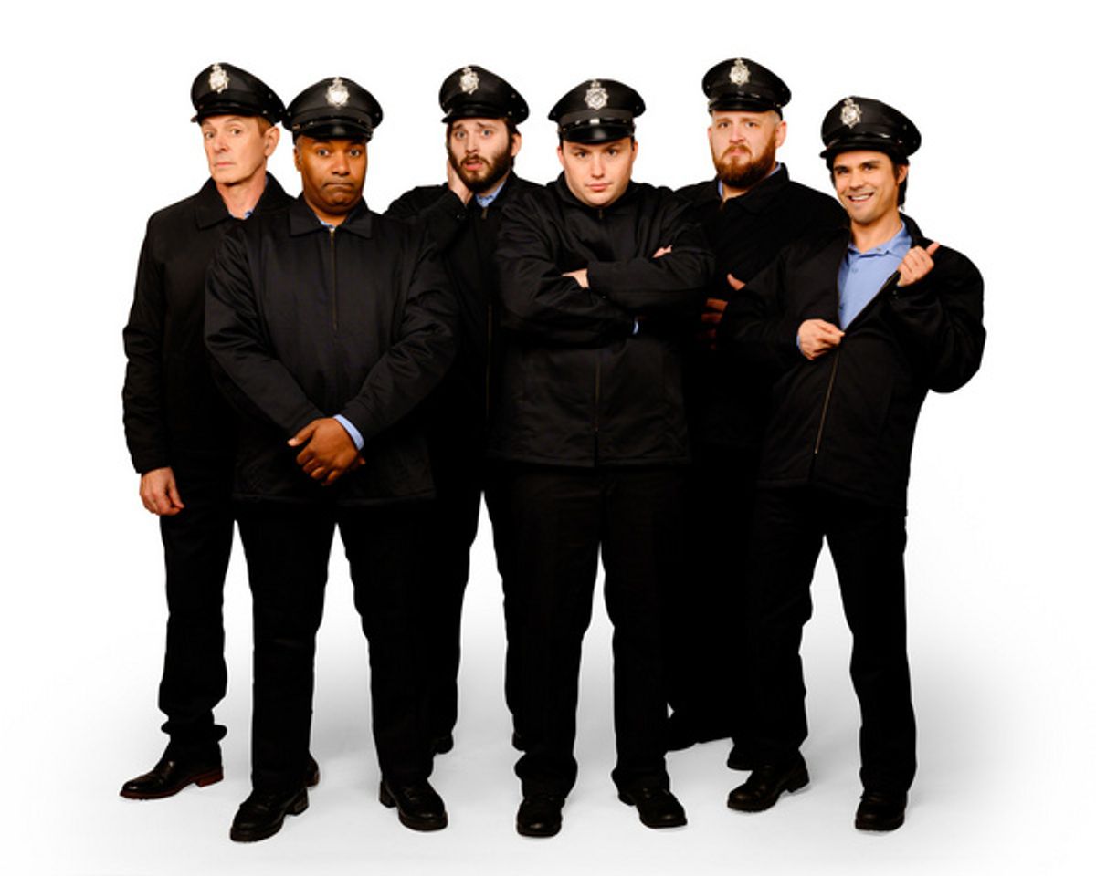 Gabriel Thomas, Arthur Scappaticci, Stephen Kanaski, James Schott, Albert Hodge and Chris Plank at 