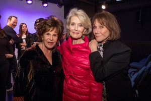 Audience members Constance Towers (center) and Michele Lee (right) join cast member Lainie Kazan (left). Photo by Justin Wagner. The Pack at Groundlings Theatre in Los Angeles, Jan. 26, 2020. @ BroadwayWorld Audience members Constance Towers (center) and Michele Lee (right) join cast member L Photo