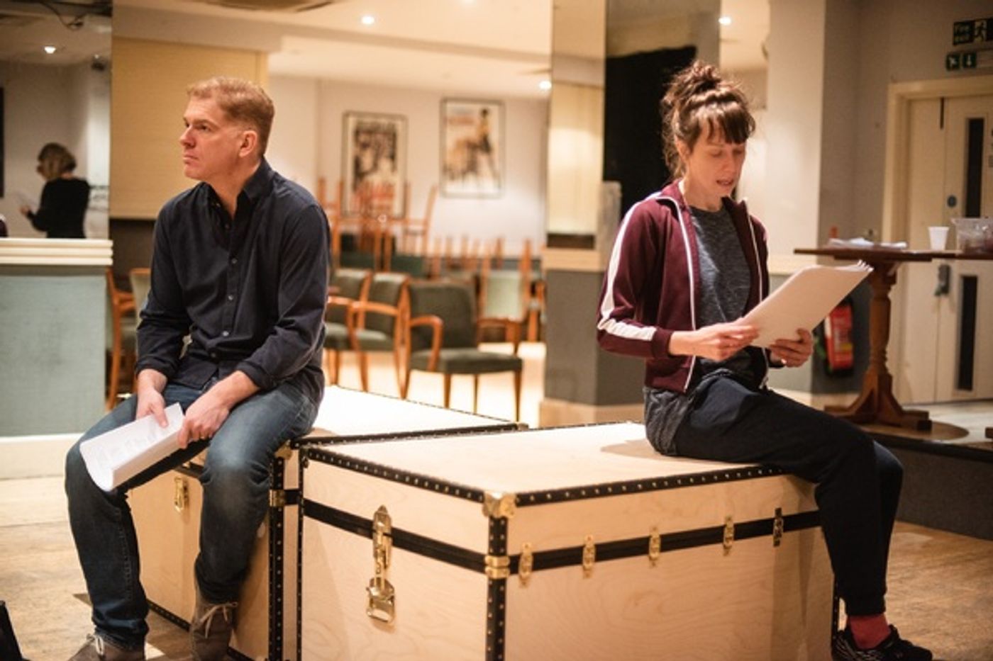 Photo Flash: Check Out Rehearsal Photos of TRYST at Chiswick Playhouse  Image