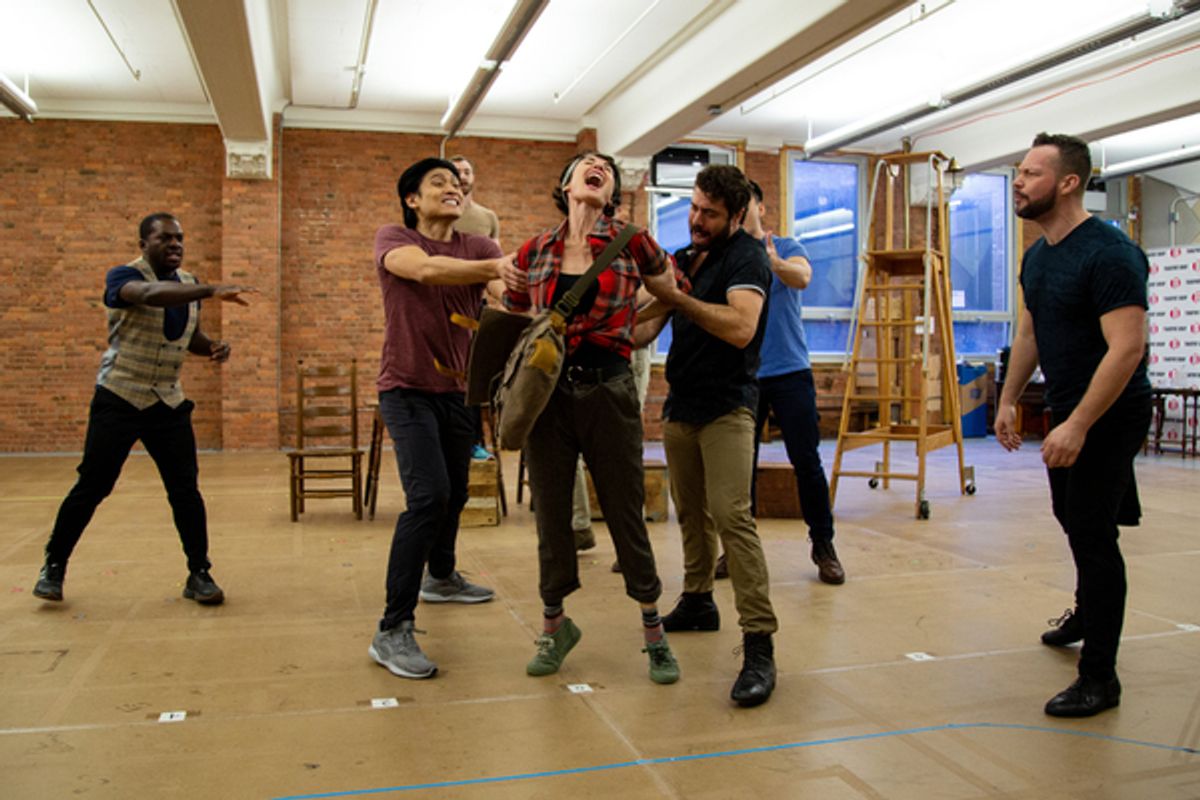 The cast of THE UNSINKABLE MOLLY BROWN at 