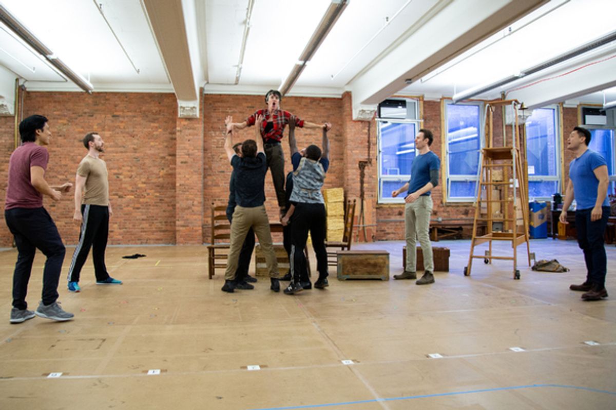 The cast of THE UNSINKABLE MOLLY BROWN at 