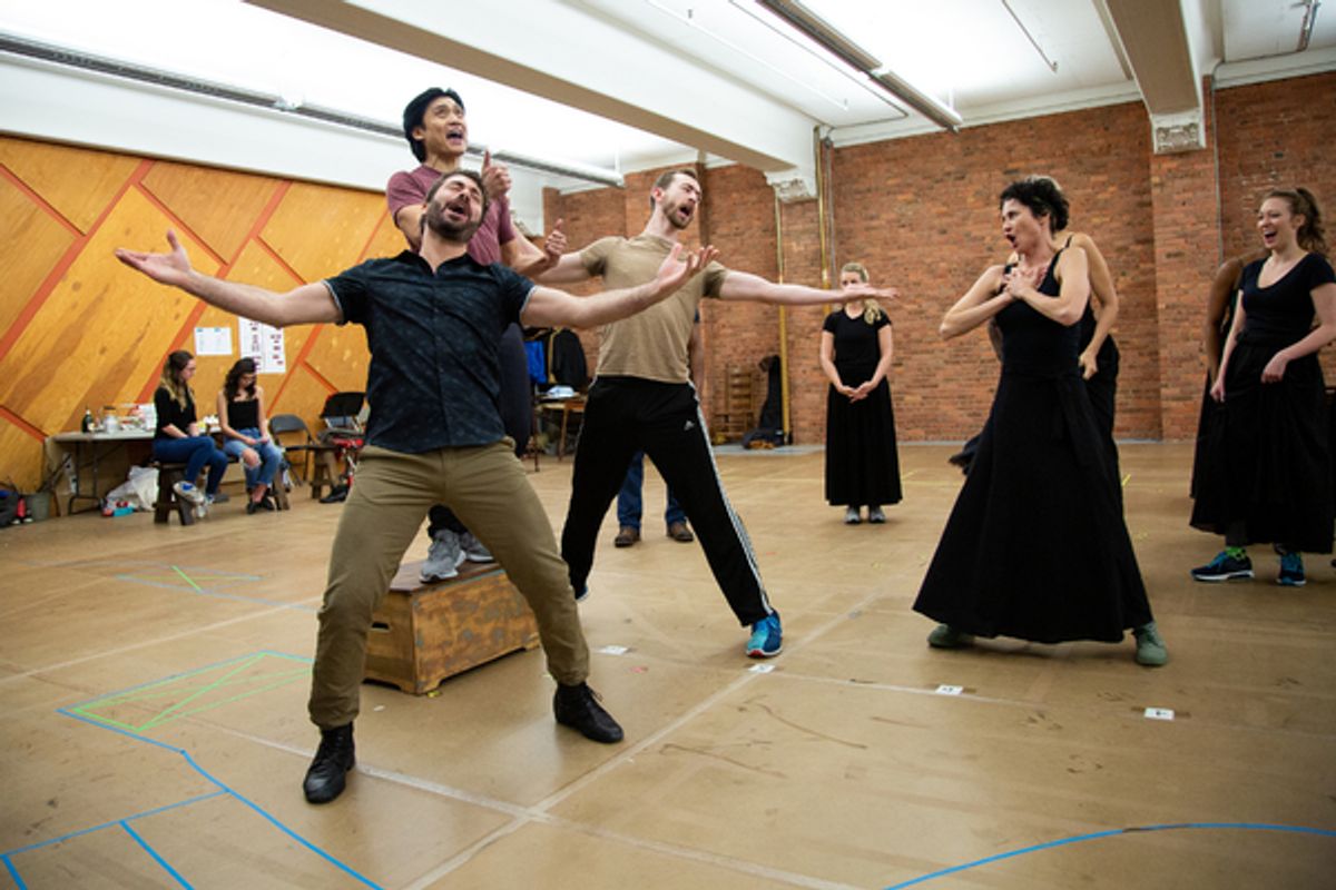 The cast of THE UNSINKABLE MOLLY BROWN at 