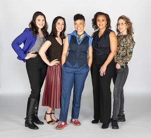 Liz Wisan, Jennifer Paredes, Rami Margron, Opal Alladin, and Jenn Harris @ BroadwayWorld Liz Wisan, Jennifer Paredes, Rami Margron, Opal Alladin, and Jenn Harris Photo