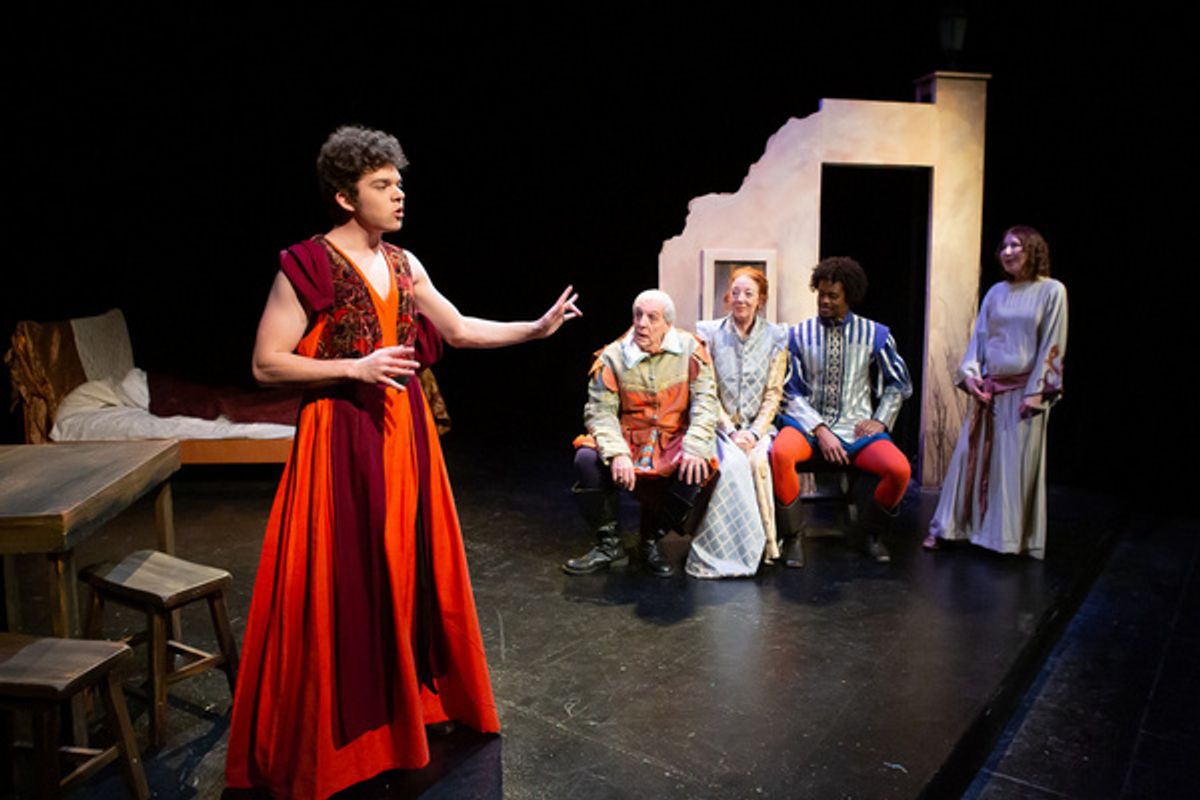 Bennett Saltzman with Gene Santarelli, Ethelyn Friend, Jacob Silburn & Carla Lewis at 