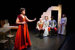 Bennett Saltzman with Gene Santarelli, Ethelyn Friend, Jacob Silburn & Carla Lewis Photo