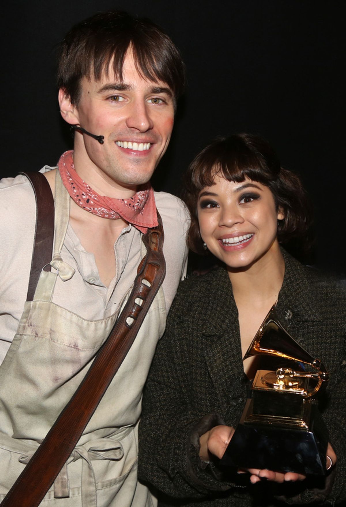 Reeve Carney and Eva Noblezada  at 