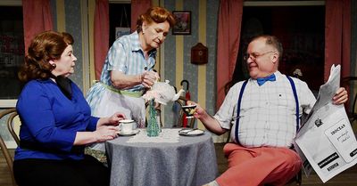 Judi Conger as Tootie, Barrie Alguire as Clemmie, Mark-Brian Sonna as Glease Photo