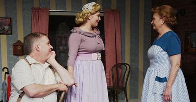 Mark-Brian Sonna as Glease, Jordan Thomas as Jo Beth, Barrie Alguire as Clemmie Photo