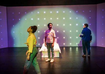 Emily Burnett, Akshay Sharan and James Russell-Morley Photo