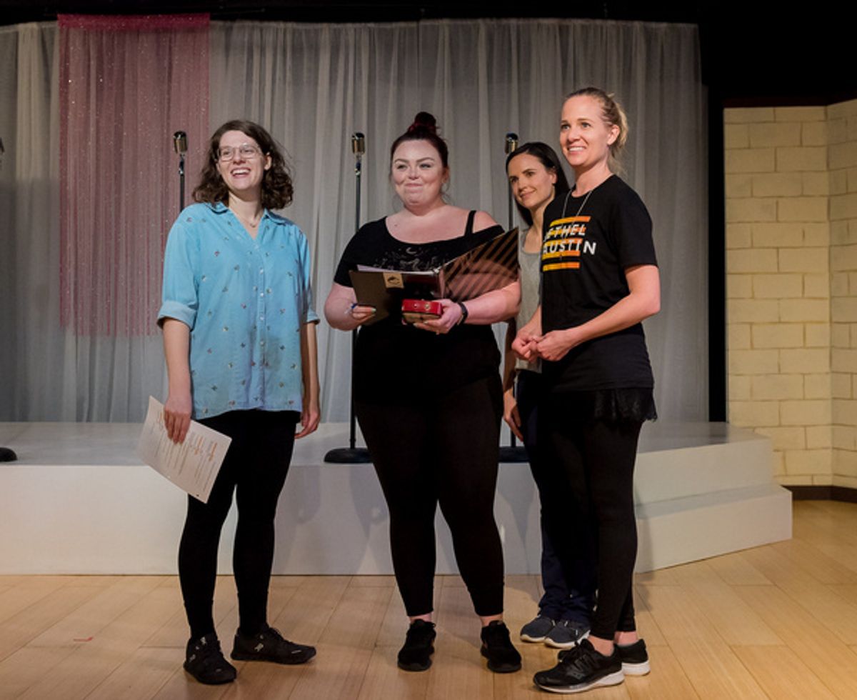 Lilly Lane Stafford, Leigh Sauvageau, Paige Harvey, and Megan Richards at 