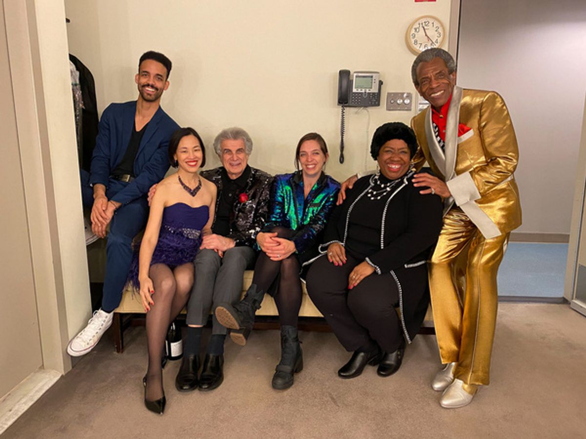 Aaron Green, Lia Chang, Jim Mirrione Christina Cocchiara, Nedra, Andre De Shields. Photo by Garth Kravits at 