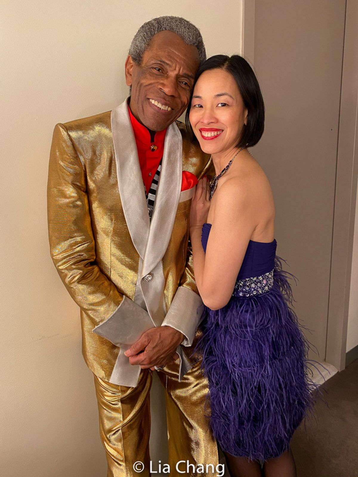 Andre De Shields and Lia Chang. Photo by Garth Kravits at 
