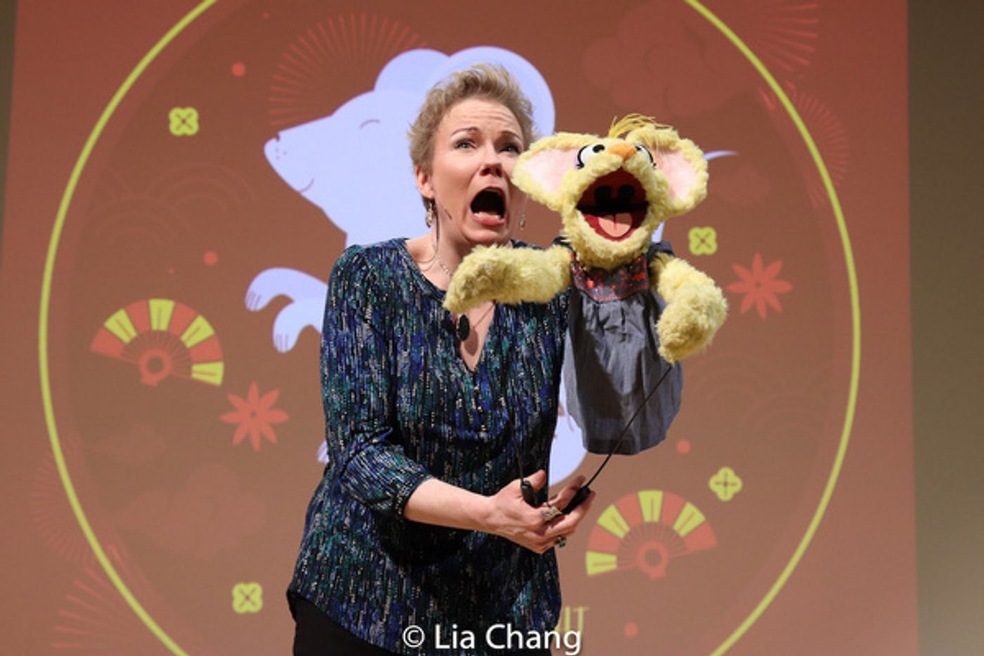 Photo Flash: Alan Muraoka and SESAME STREET Muppeteers Jennifer Barnhart and Kathy Kim Celebrate Year Of The Rat At The Met  Image