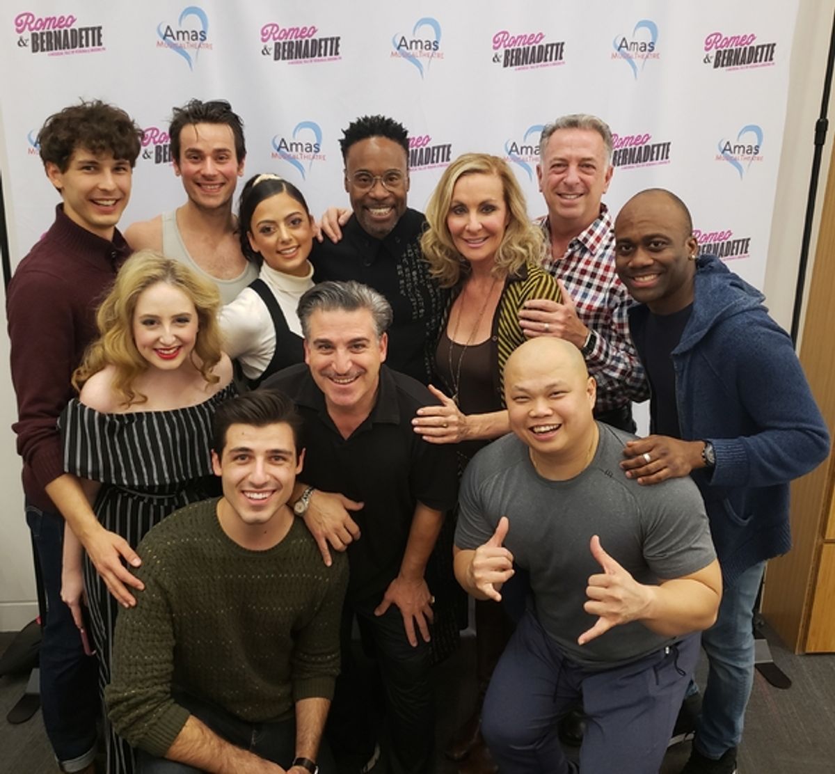 Billy Porter with the cast of Romeo and Bernadette at 