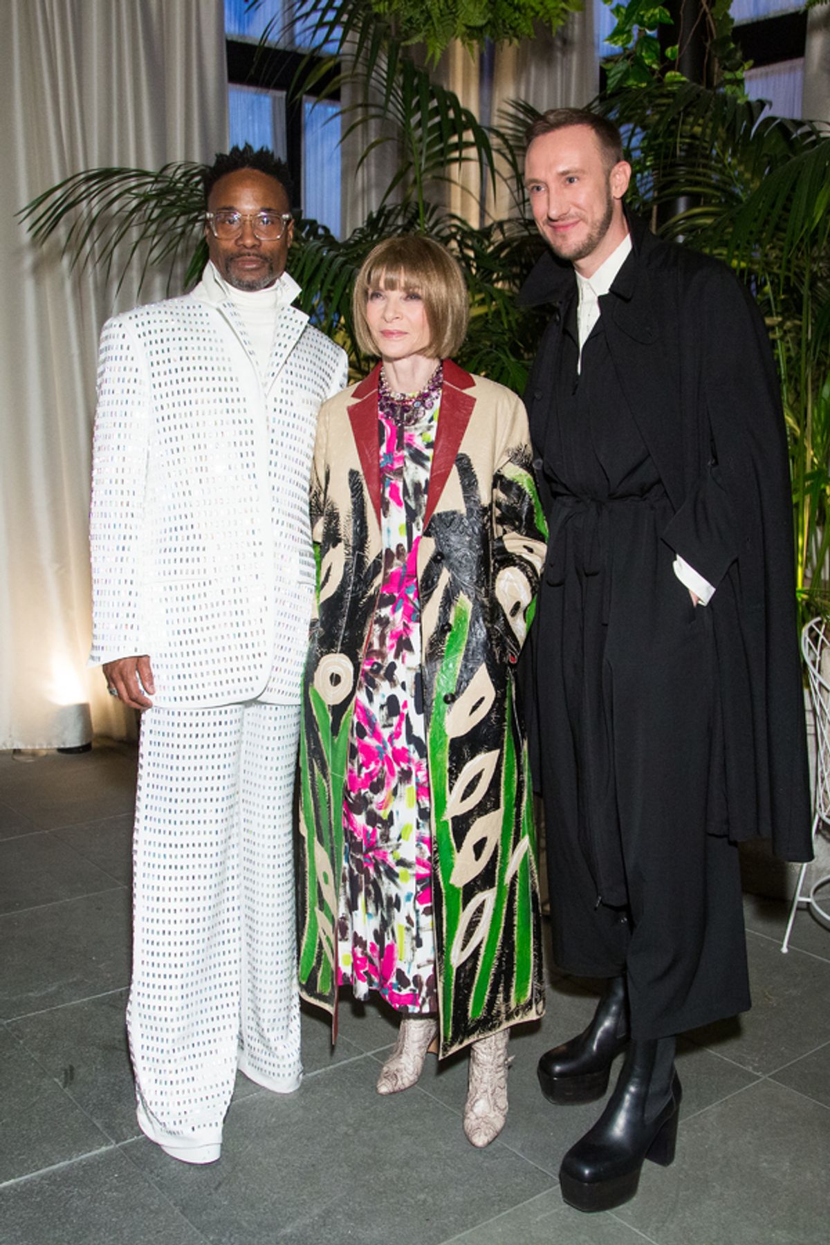 Billy Porter, Anna Wintour, Adam Porter Smith at 
