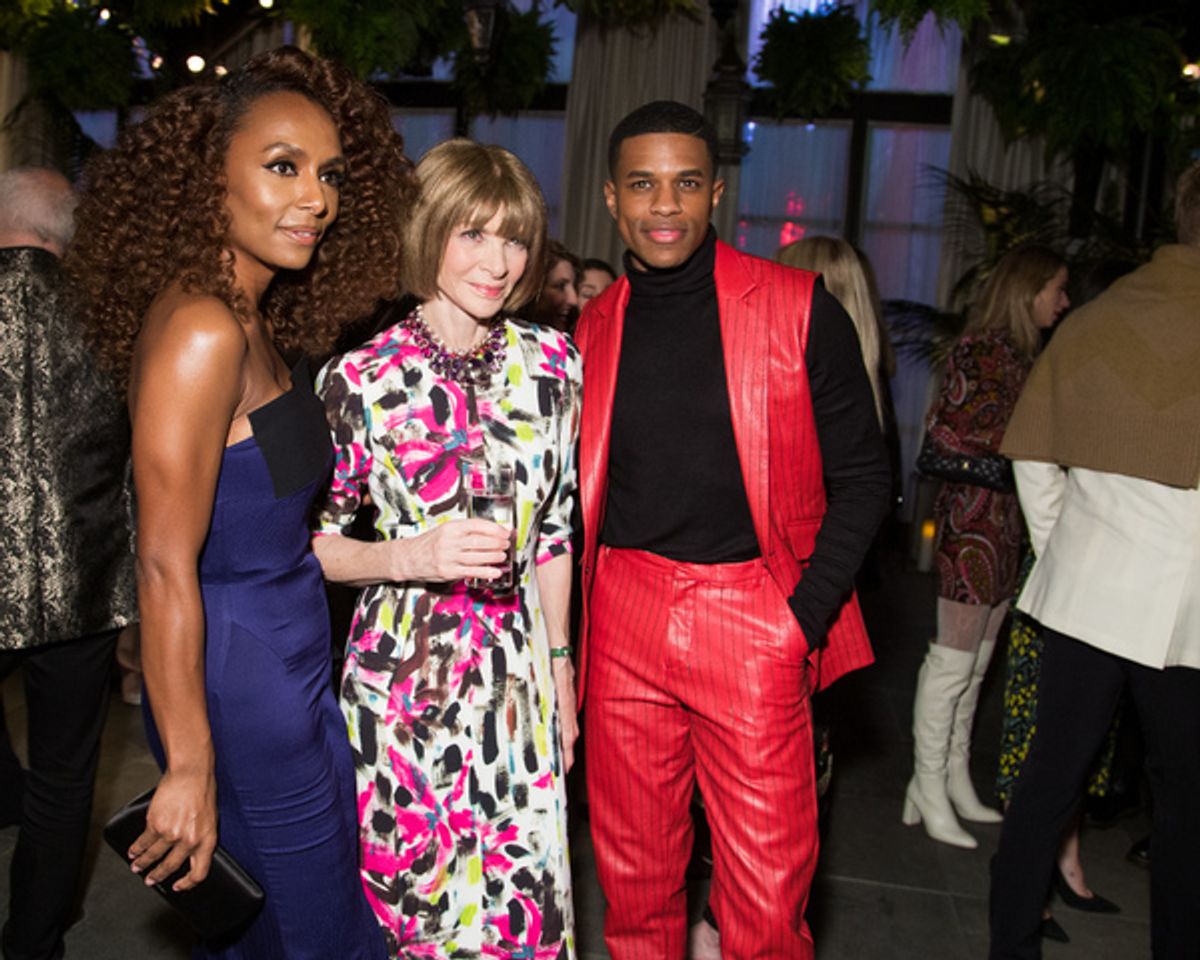 Janet Mock, Anna Wintour, Jeremy Pope at 