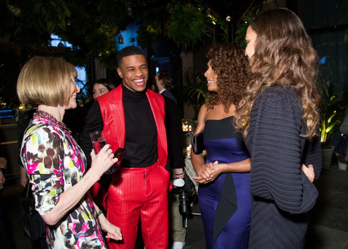 Anna Wintour, Jeremy Pope, Janet Mock, Joan Smalls at 