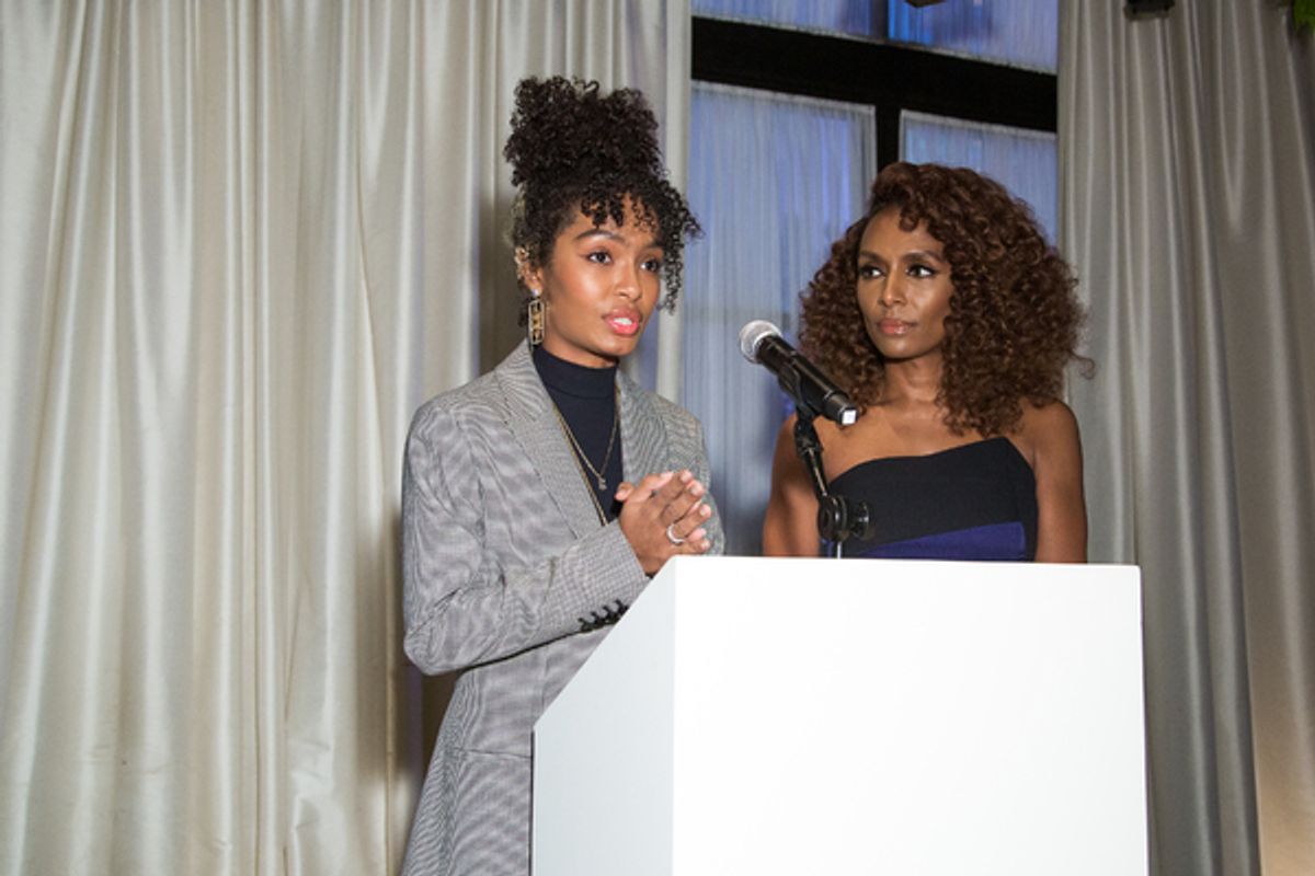 Yara Shahidi, Janet Mock at 