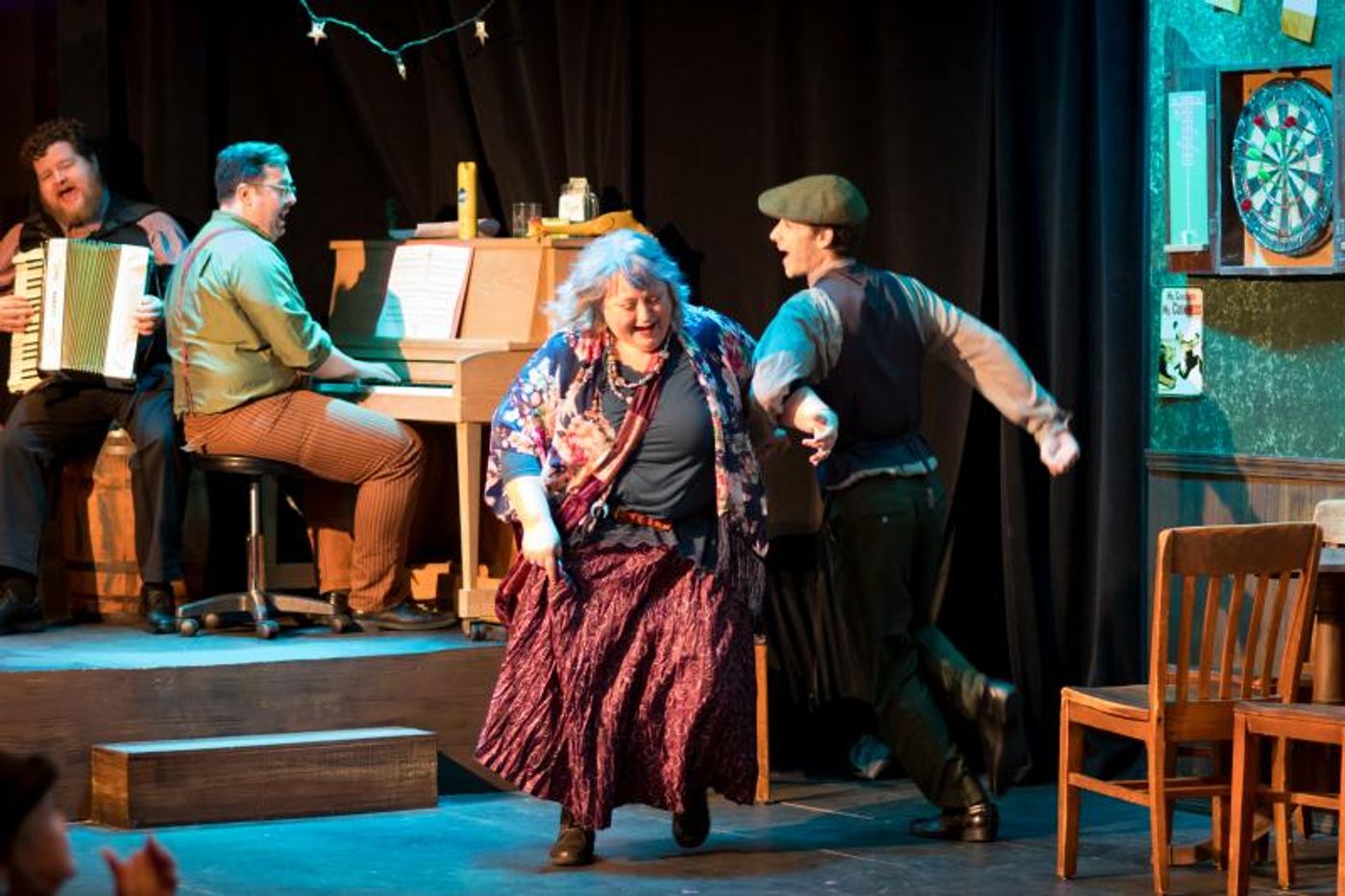 Review: FLANAGAN'S WAKE Invites Participation, Improvs Your Stories, and Pays Respects to Everyone's Favorite Cousin  Image