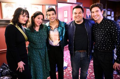 Eden Espinosa, Kristen Anderson-Lopez, Jordan Fisher, Bobby Lopez, Nick Adams Photo