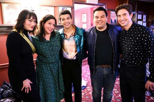 Eden Espinosa, Kristen Anderson-Lopez, Jordan Fisher, Bobby Lopez, Nick Adams Photo