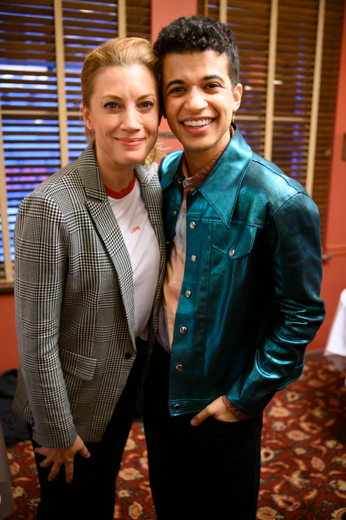 Jessica Phillips and Jordan Fisher at 