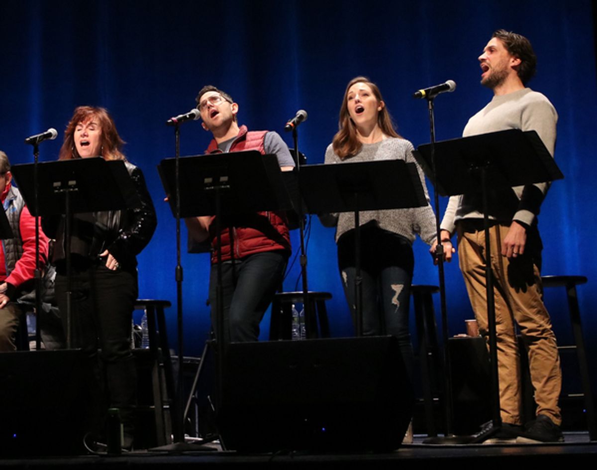Debbie Gravitte, Santino Fontana, Laura Osnes, Will Swenson at 