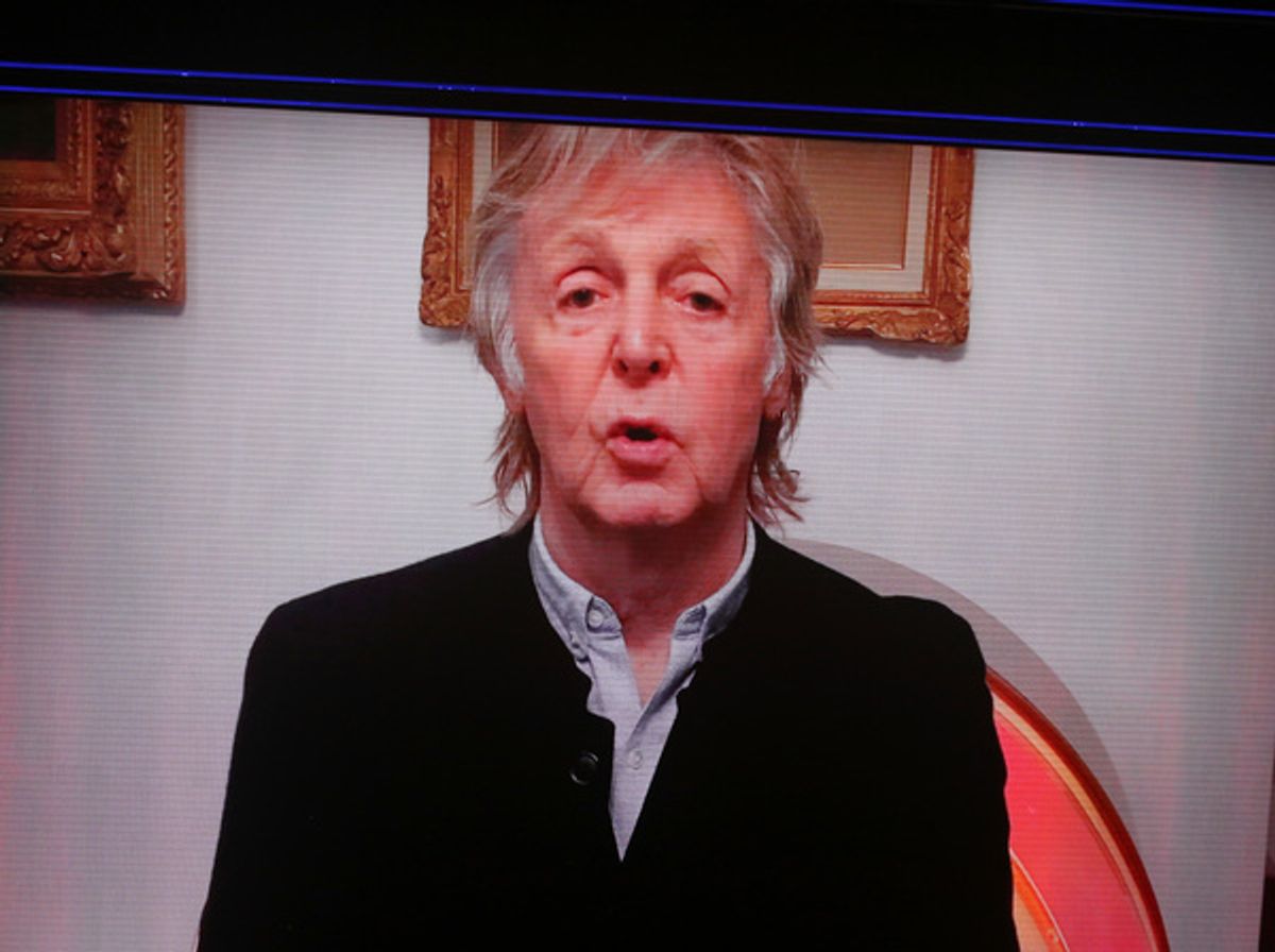 Paul McCartney video message  at 