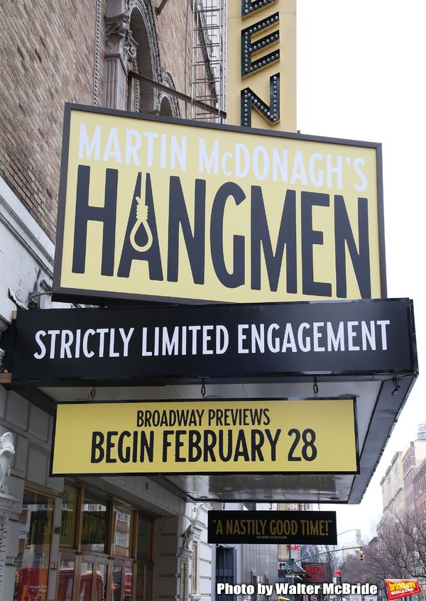 Martin McDonagh's Olivier Award-winning “Hangmen” at the Golden Theatre  Photo