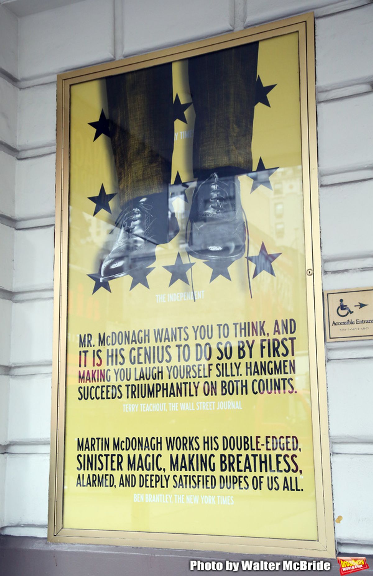 Martin McDonagh's Olivier Award-winning “Hangmen” at the Golden Theatre  at 