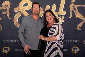 George Williams, April Marshall of the Marshall Family Foundation Photo