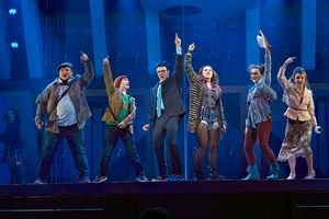 Evan Kinnane and the cast  Photo